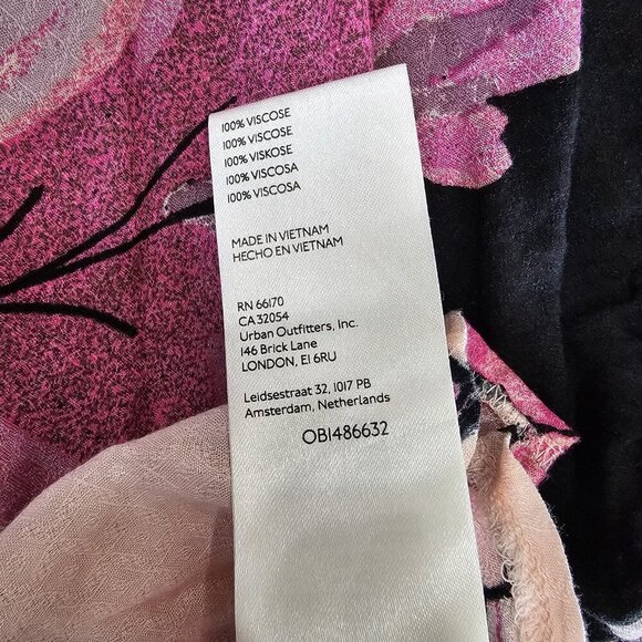 Free People Hot Tropics Open Front Sleeveless Top Size Medium Women Pink New - Picture 9 of 9